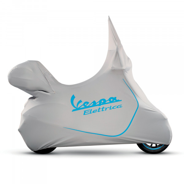 Abdeckplane Vespa Elettrica mit Windschild und Topcase